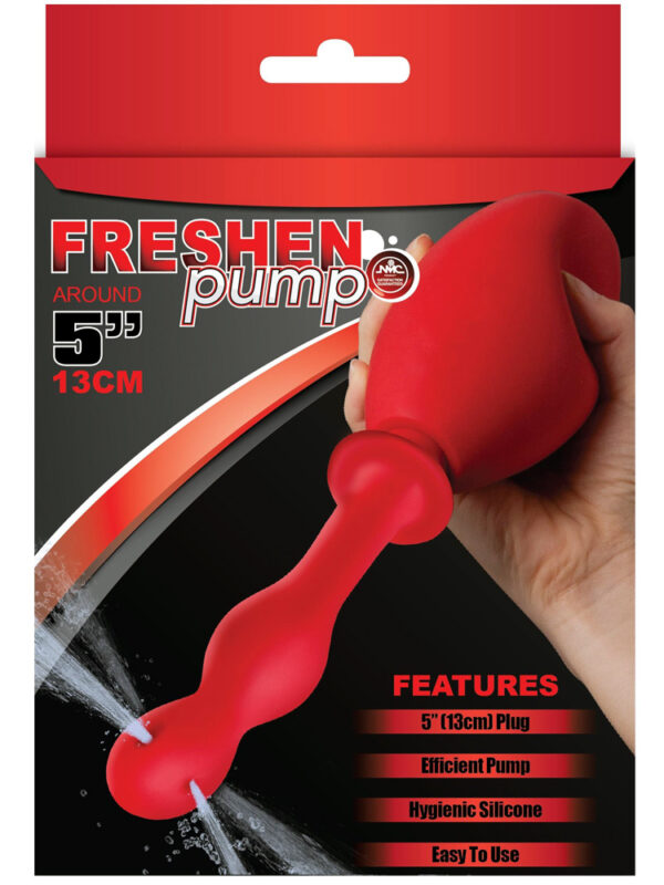 Freshen Pump 5 inch Douche Red
