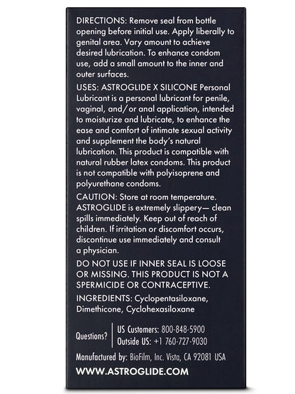 ASTROGLIDE X SILICONE | PREMIUM LUBE 73.9ML