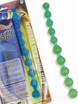 Flexible Vibes Jumbo Jelly Thai Anal Beads|Purple